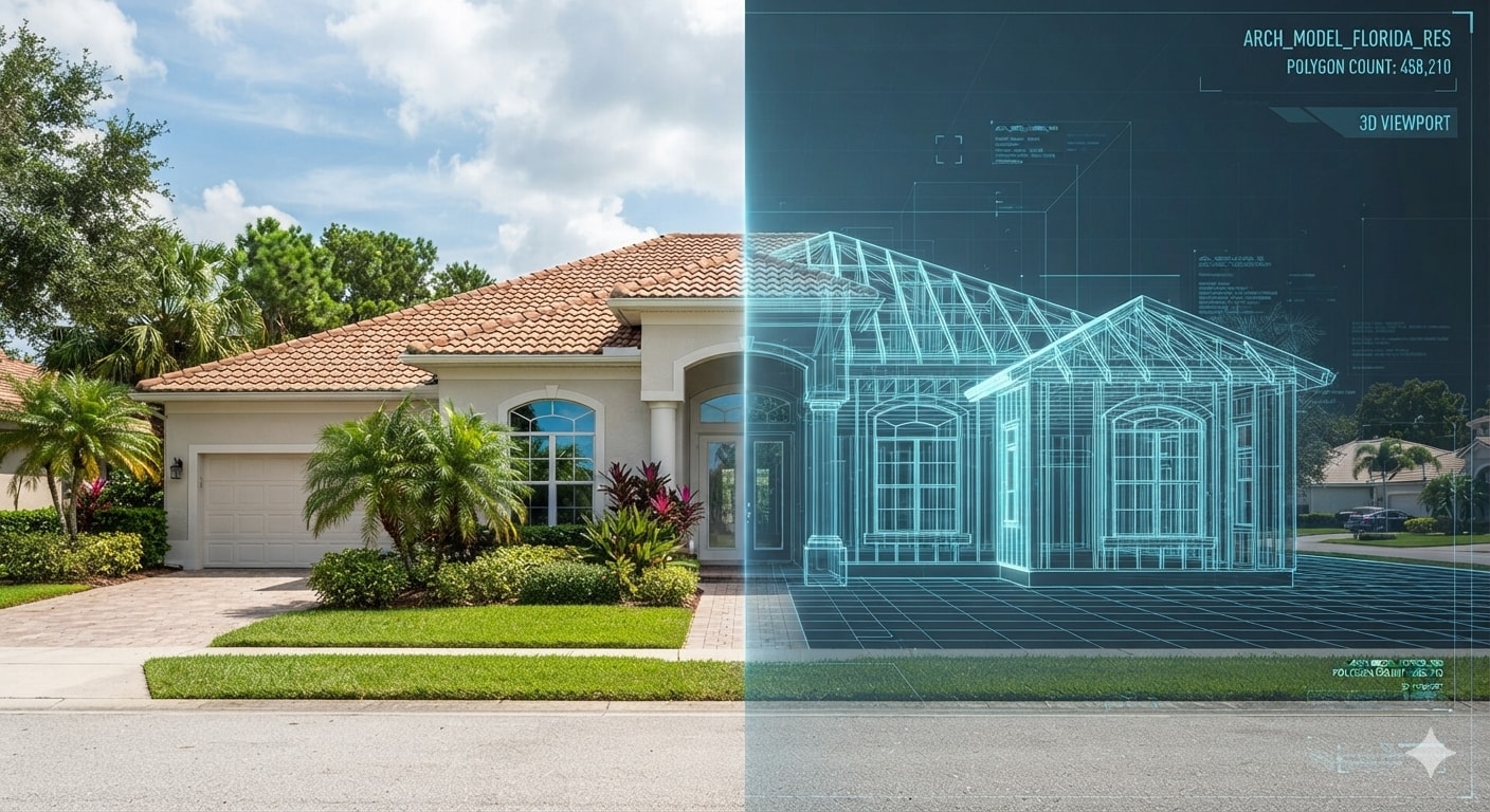 Digital Double — centimeter-accurate 3D model of a facility